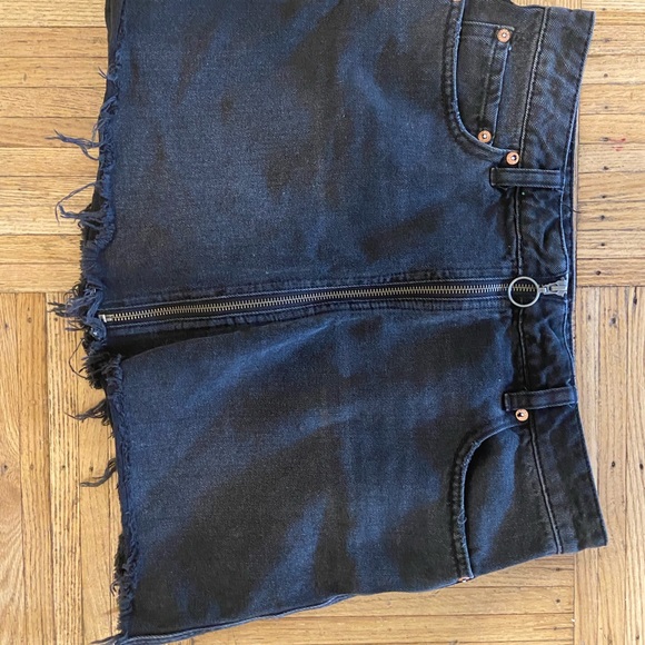 Free People Denim Skirt with Zipper - Picture 2 of 3